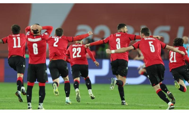 Chiến thắng bất ngờ của tuyển Georgia tại vòng loại Euro 2024.